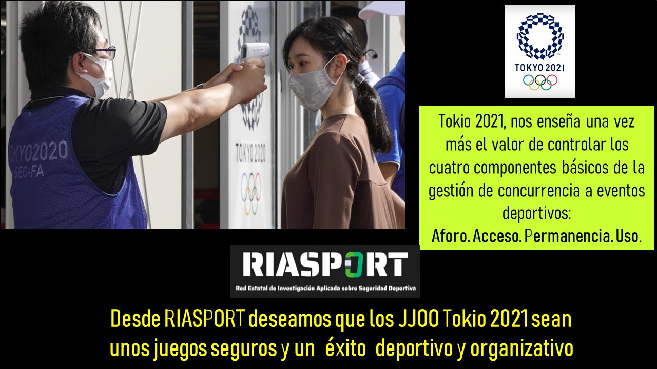 RIASPORT Apoyando Los JJOO TOKIO 2021 Por Unos Juegos Seguros Riasport